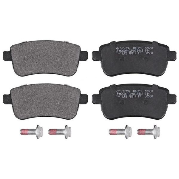 Brake pad set without wear sensor 15.7 mm A.B.S. for e.g. RENAULT MEGANE