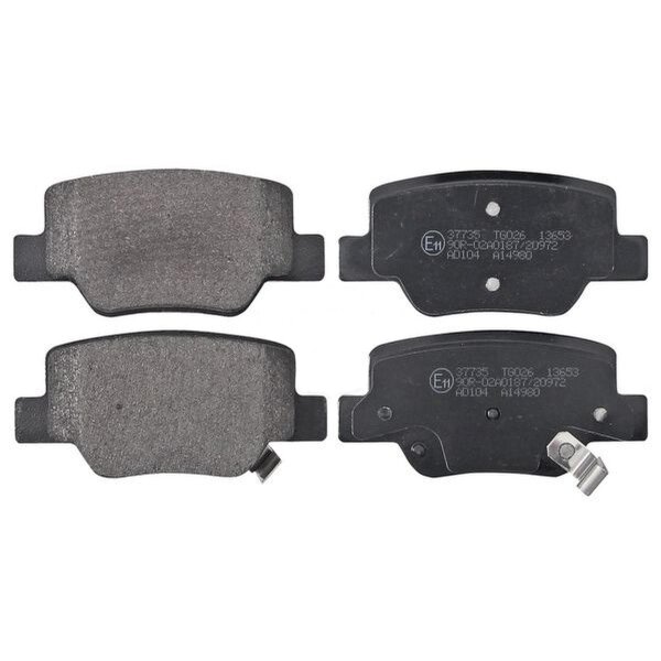 Brake pad set with wear warning 16.5 mm A.B.S. for TOYOTA VERSO and others