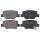 Brake pad set with wear warning 16.5 mm A.B.S. for TOYOTA VERSO and others