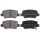 Brake pad set with wear warning 16.5 mm A.B.S. for TOYOTA AVENSIS and others