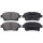 Brake pad set with wear warning 16.6 mm A.B.S. for TOYOTA IQ and others