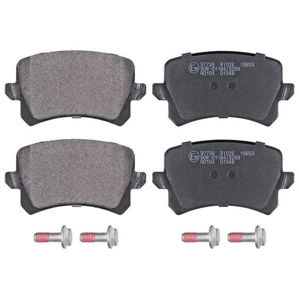 Brake pad set without wear sensor 17 mm A.B.S. for VW PASSAT and others