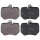 Brake pad set for wear warning indicator 19.8 mm A.B.S. for AUDI A6 and others