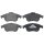 Brake pad set without wear sensor 18 mm A.B.S. for e.g. RENAULT GRAND