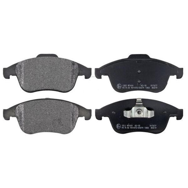 Brake pad set without wear sensor 18 mm A.B.S. for e.g. RENAULT GRAND