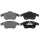 Brake pad set without wear sensor 18 mm A.B.S. for e.g. RENAULT GRAND