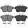 Brake pad set without wear sensor 17.5 mm A.B.S. for CITROËN DS4 and others