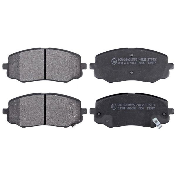 Brake pad set with acoustic wear warning 16.8 mm A.B.S. for HYUNDAI i20