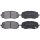 Brake pad set with acoustic wear warning 16.8 mm A.B.S. for HYUNDAI i20