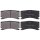 Brake pad set without wear sensor 15.6 mm A.B.S. for JAGUAR XK and others