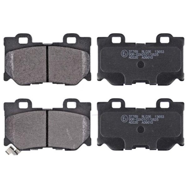 Brake pad set with wear warning 13.5 mm A.B.S. for e.g. NISSAN 370Z