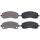 Brake pad set without wear sensor 18 mm A.B.S. for e.g. FUSO MITSUBISHI