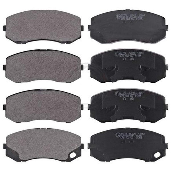 Brake pad set without wear sensor 19.5 mm A.B.S. for e.g. FUSO MITSUBISHI