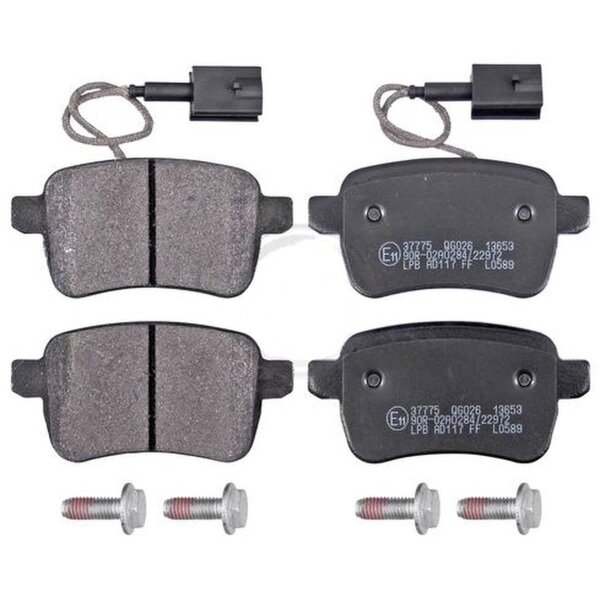 Brake pad set with wear sensor 17.3 mm A.B.S. for e.g. ALFA ROMEO GIULIETTA