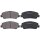 Brake pad set without integrated wear sensor 18 mm A.B.S. for TOYOTA PREVIA