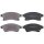 Brake pad set with wear warning 19 mm A.B.S. for e.g. OPEL ASTRA