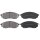 Brake pad set with wear warning 16 mm A.B.S. for NISSAN PATHFINDER and others