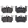 Brake pad set for wear warning indicator 16.6 mm A.B.S. for AUDI Q7 and others