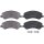 Brake pad set for wear warning indicator 18.8 mm A.B.S. for e.g. VW AMAROK