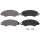 Brake pad set without wear sensor 18.3 mm A.B.S. for LDV MAXUS box and others