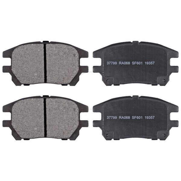 Brake pad set without integrated wear sensor 17 mm A.B.S. for LEXUS RX