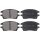 Brake pad set without integrated wear sensor 17 mm A.B.S. for LEXUS RX