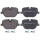 Brake pad set for wear warning indicator 17.2 mm A.B.S. for LAND ROVER III