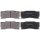 Brake pad set without wear sensor 16.5 mm A.B.S. for JAGUAR XK and others