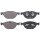 Brake pad set for wear warning indicator 19 mm A.B.S. for JAGUAR F-TYPE
