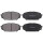 Brake pad set with acoustic wear warning 17 mm A.B.S. for HYUNDAI ix55