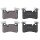 Brake pad set for wear warning indicator 14.5 mm A.B.S. for e.g. MB CLS