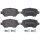 Bremsbelagsatz Scheibenbremse hinten A.B.S. für OPEL ZAFIRA / ZAFIRA FAMILY B