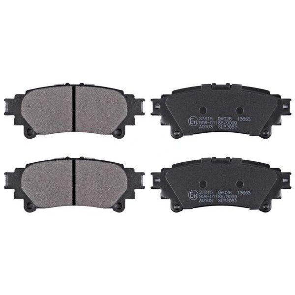 Brake pad set without wear sensor 15.2 mm A.B.S. for TOYOTA SIENNA and others
