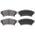Brake pad set without wear sensor 15.2 mm A.B.S. for TOYOTA SIENNA and others