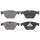 Brake pad set for wear warning indicator 19 mm A.B.S. for BMW 5 Series