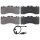 Brake pad set incl. wear warning contact 17 mm A.B.S. for e.g. LEXUS RC