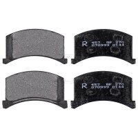 Brake pad set without integrated wear sensor 16 mm A.B.S....