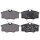 Brake pad set without integrated wear sensor 16.2 mm A.B.S. for e.g. VW