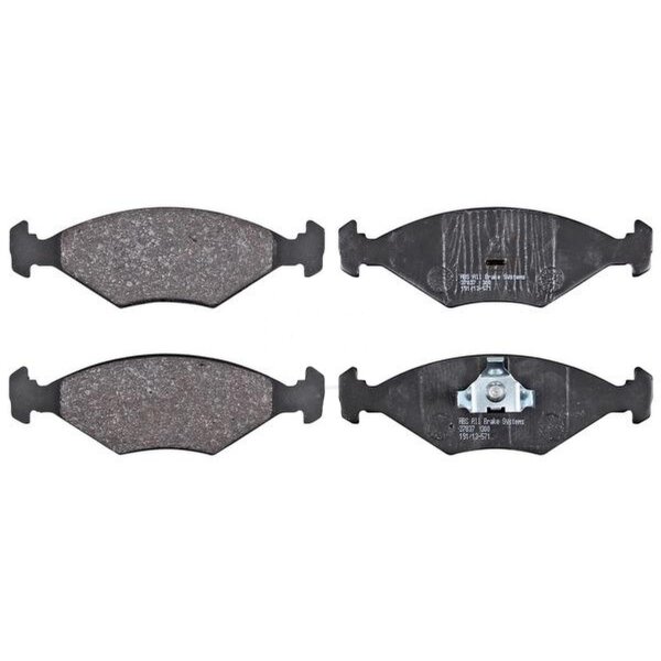 Brake pad set without integrated wear sensor 15 mm A.B.S. for e.g. VW