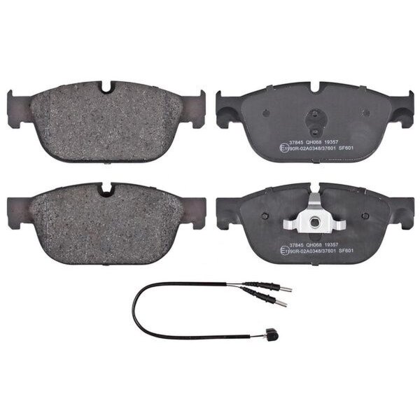 Brake pad set incl. wear warning contact 17.1 mm A.B.S. for e.g. PEUGEOT 508