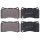 Brake pad set with wear warning 15.4 mm A.B.S. for e.g. SAAB 9-5
