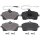 Brake pad set incl. wear warning contact 19.5 mm A.B.S. for PEUGEOT 407
