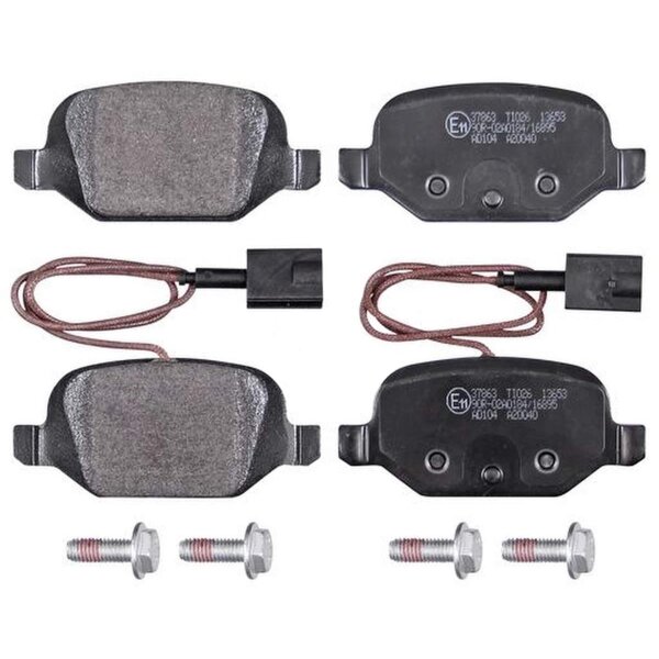 Brake pad set with wear sensor 14.5 mm A.B.S. for e.g. ABARTH 500 595 695