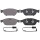 Brake pad set incl. wear warning contact 20 mm A.B.S. for e.g. AUDI A6
