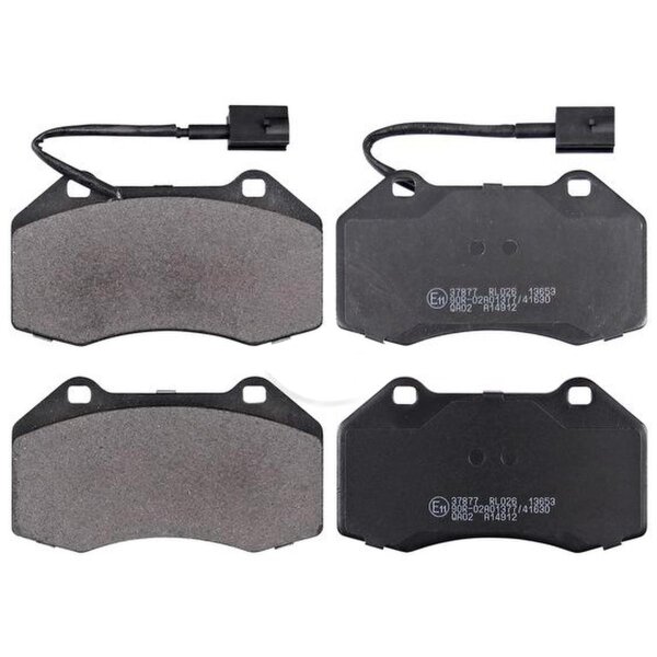 Brake pad set with wear sensor 15.2 mm A.B.S. for e.g. ALFA ROMEO MITO