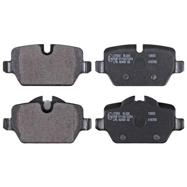 Brake pad set for wear warning 16.9 mm A.B.S. for MINI COUNTRYMAN and others