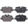 Brake pad set for wear warning 16.9 mm A.B.S. for MINI COUNTRYMAN and others