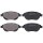 Brake pad set without wear sensor 19 mm A.B.S. for CITROËN C4 and others