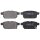 Brake pad set with wear warning 14.4 mm A.B.S. for SUZUKI VITARA and others