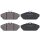 Brake pad set without integrated wear sensor 17.1 mm A.B.S. for TATA XENON